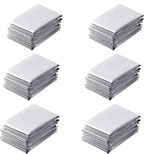 Homyall-mylarfilm6 Homyall Plant Growth Mylar Films Silver Garden Greenhouse Covering 6 Pack