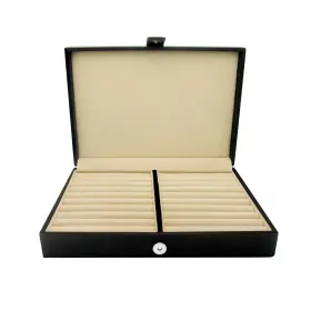 Honey Bear 601706106395 Men/womens Cufflinks Jewelry Box - Faux Leather Display... Fast Ship