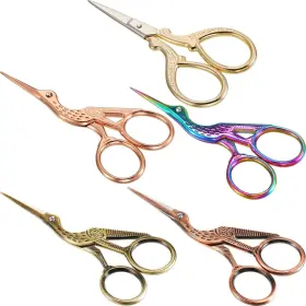 Honoson 754407811140 5 Pieces Stainless Steel Tip Classic Stork Scissors Crane Design 3.6 Style B