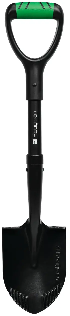 1190377 Hooyman Mini Digging Shovel With Heavy Duty Carbon Steel Construction Ergonomic No-s
