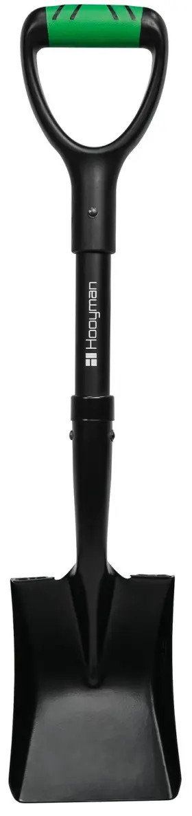 1190381 Hooyman Mini Transfer Shovel With Heavy Duty Carbon Steel Construction Ergon