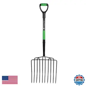 Hooyman B093lkbt3g Ensilage Fork Heavy Duty Welded Head Construction Ergonomic No-slip