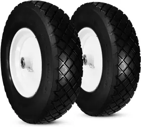 4804008ffw3-5 Horseshoe 4804008ffw3-5/8 3/4-wt120 2 New Knobby 4.80/4.00-8 Flat-free Contractor Wheelbarrow Cart 6 And 8