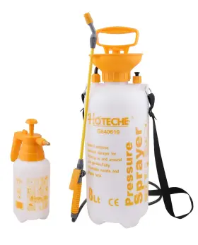 G840610 Hoteche 2pc Garden Sprayer 1/4 2 Gallon Pressure Pump Adjustable Lawn Yard Plant Weed