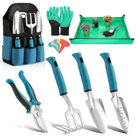 P723314245874 Housolution Gardening Tools Set 8pcs Heavy Duty Garden With Non-slip Rubber Grip W