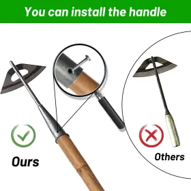 Hradhol 428787275923 All-steel Hardened Hollow Hoe Garden Hoes For Weeding Inch #3