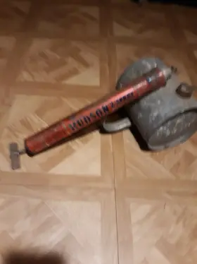 2-spray Hudson Vintage Continuous Sprayer Hand Pump Duster Wet Fog 1957 Illinois