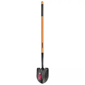 Husky 313031261273 47 Inch L Wood Handle Carbon Steel Digging Shovel With Grip