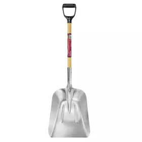 Husky 445004014005 28 Inch D-grip Short Wood Handle Aluminum Scoop Shovel