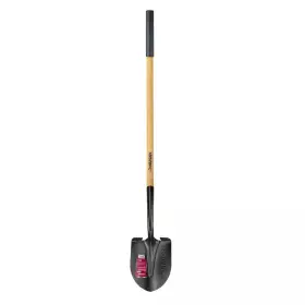 Husky 744759430526 47 Inch L Wood Handle Carbon Steel Digging Shovel With Grip