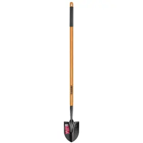 77498-943 Husky Round Digging Shovel Wider Foot Step 47 Inch Wooden Handle Heavy-duty