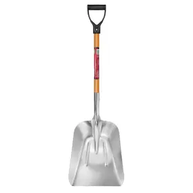 77531-947 Husky Scoop Shovel Aluminum Blade 28 In D-grip Short Varnished Hardwood Handle