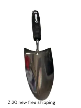 Gd210301 Husky 6.2 Inch Double Grip Injection Handle Stainless Steel Garden Trowel