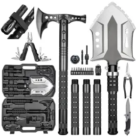 B09sltyn5z Huzsv Camping Shovel Axe Outdoor Survival Set With High Carbon Steel