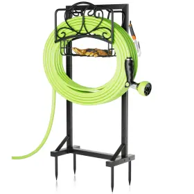 Hxjljy Whh-htbt-01 Stable Garden Hose Holder With Storage Basket And Tool Hooks Heavy-duty Gard