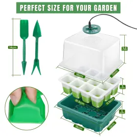 Ichha 198168791622 Seed Starter Tray- Complete Seedling Kit With Soft Silicone Pop-out C