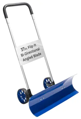 5jhi Idzo Efficient Snow Pusher Plow Shovel With 37-inch Reversible