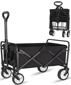Ihomey 294020609679 Collapsible Foldable Wagon Beach Cart Large Capacity Heavy Duty Folding Wag