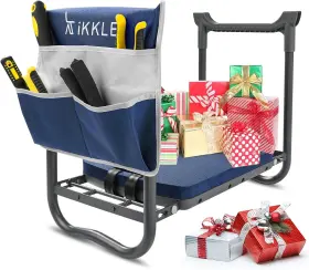 Ik-kv500101 Ikkle Garden Kneeler And Seat Gardening Stool Folding Blue