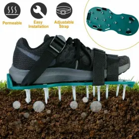 45-0218 Imountek Heavy Duty Pairs Lawn Aerator Shoes Grass Spike Sandal Adjustable #2