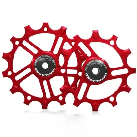 12-14t-0000 Impalapro Set Of 2 Ceramic Jockey Wheels 12t-14t Aluminium 7075 Cnc For 9 To 12 Speed