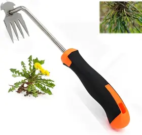 Importados Unknown Weed011 Set Of 2 Black Weed Puller Tools For Vegetable Gardening And Weeding