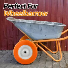 Inc. 445011676609 Universally Fit Flat Free Wheelbarrow Tire - Never Have A Again #2