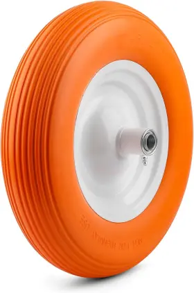 Inc. 744759080271 Universaly Fit Flat Free Wheelbarrow Tire - Fits All 5/8 Inch Or 3/4 Hub 5 Year