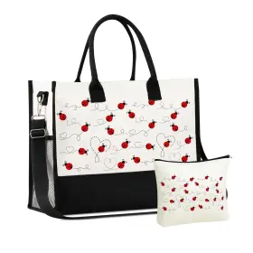 Us-tote-ladybug-01-full Innobeta Ladybug Gifts For Women Canvas Tote Bag With Top