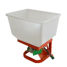 053370 Intbuying Used 12-volt Atv 265lbs Dry Material Broadcast Spreader Fertilizer Salt Seed #2