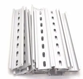International Connector 737123112494 T&g 20 Pieces Din Rail Slotted Aluminum Rohs 8 Inch Inches Long 35mm Wide 7.5mm High