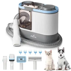 Max15 Ipettie 816618024983 Pet Grooming Vacuum With Upgraded Smooth Clipper- Dual Airway A