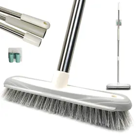 Izsohhome 974062931814 Push Broom Tub Tile Brush Stiff Bristles For Shower Cleaning Pat