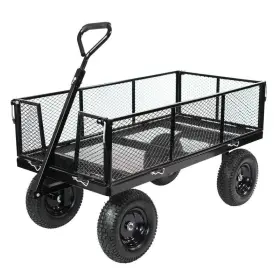J&j Global Llc 814717028932 Realwork 1000 Lb Heavy Duty Multi Purpose Utility Cart Black