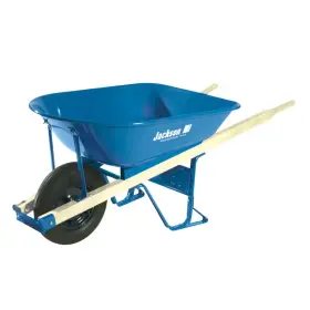 Jackson 313047347374 5 Cu. Ft. Heavy Gauge Seamless Steel Wheelbarrow