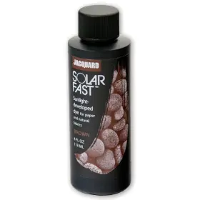 B00jmiewp0 Jacquard Solarfast Dye 8oz Brown For Photograms And Shadow-prints Paper Fabric