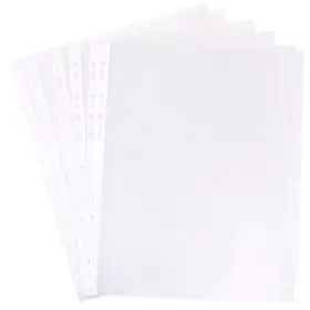 B00b7mtgxw Jam Paper 120 Clear Sheet Protectors Sleeves 8.5x11 Inch Standard Durable