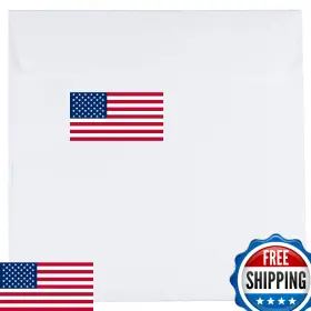 B00p6r2m58 Jam Paper 6.5 Inch X6.5 Square Invitation Envelopes - White 50/pack