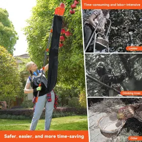 Jamizy 726208848953 13ft Professional Fruit Picker With Collection Funnel And Bag - Adjustable Se #2