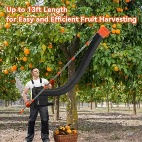 Jamizy 726208848953 13ft Professional Fruit Picker With Collection Funnel And Bag - Adjustable Se #3