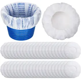 Fb-janmercy-966 Janmercy 200 Pcs Pool Skimmer Socks Fine Mesh Basket Strainer Screen Liners S