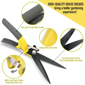 Jardineer 705354006295 Grass Shears Handheld Razorsharp Hand Clippers Non-slip #3