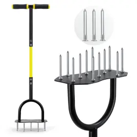 B0c33gx8sz Jardineer 36 Inch Lawn Aerator Spike Tool Metal Soil Loosener Yard Garden
