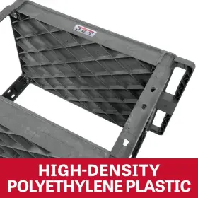 Puc-3819 Jet 141011 Utility Cart 19 Inch 2 Shelves Scratch Resistant Flat Top Resin Wheels #2