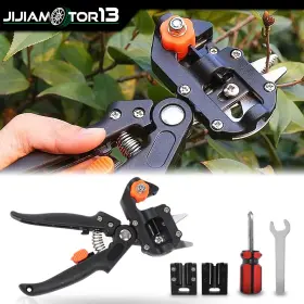 J-04crp0005abk Jijiamotor13 6pcs Garden Tree Grafting Knife Pruner Shear Snip Scissor Cutting Tool Kit