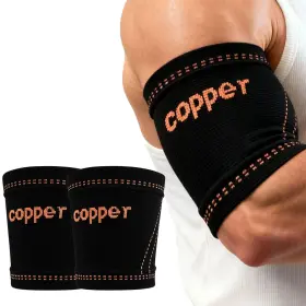 Khba01 Jiqud Bicep Compression Sleeve Copper-infused Tendonitis Brace And Tricep Tend
