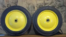 X1.75 John Deere 445012697627 2 Solid 10 Inch Replacement Tire And Wheel No Flat Cart Yard Mower