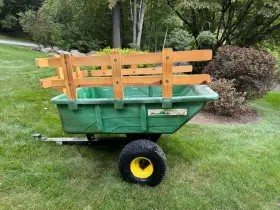 John Deere 759936024610 10 Cu. Ft. Poly Utility Cart With Side Rails