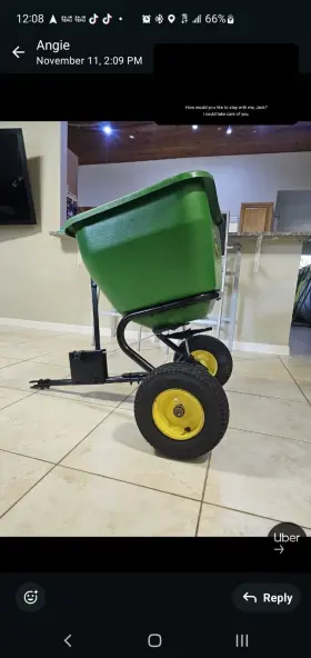 Lpbs36jd John Deere Tow-behind Broadcast Spreader 175 Lb. 3.5 Cu. Ft. Universal Hitch #3