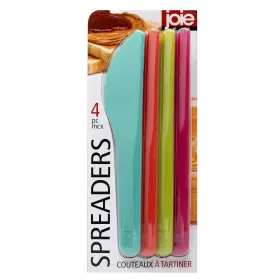 39853 Joie Spreaders Set Reusable Plastic Knives Strong One Size Assorted Colors